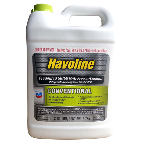 Chevron Havoline Conventional Prediluted 50/50 Antifreeze/Coolant